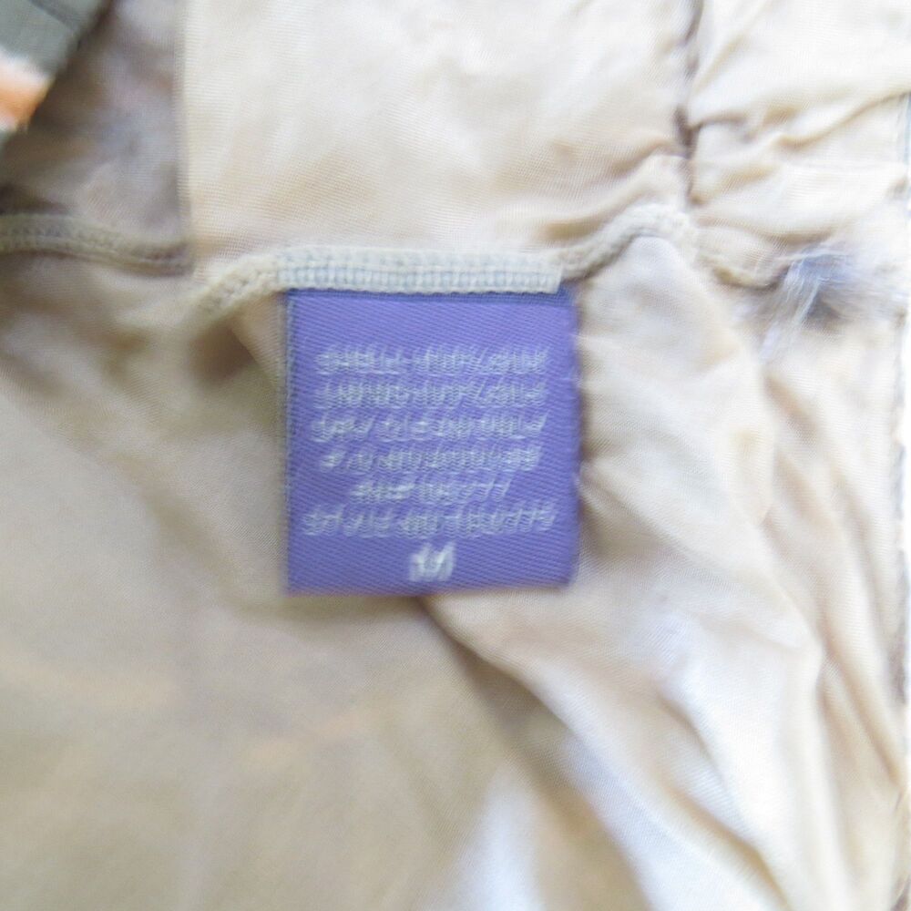 Hale Bob Vintage Y2K Boho Silk Skirt w/Crochet insets Olive/Orange M EUC - Picture 6 of 7